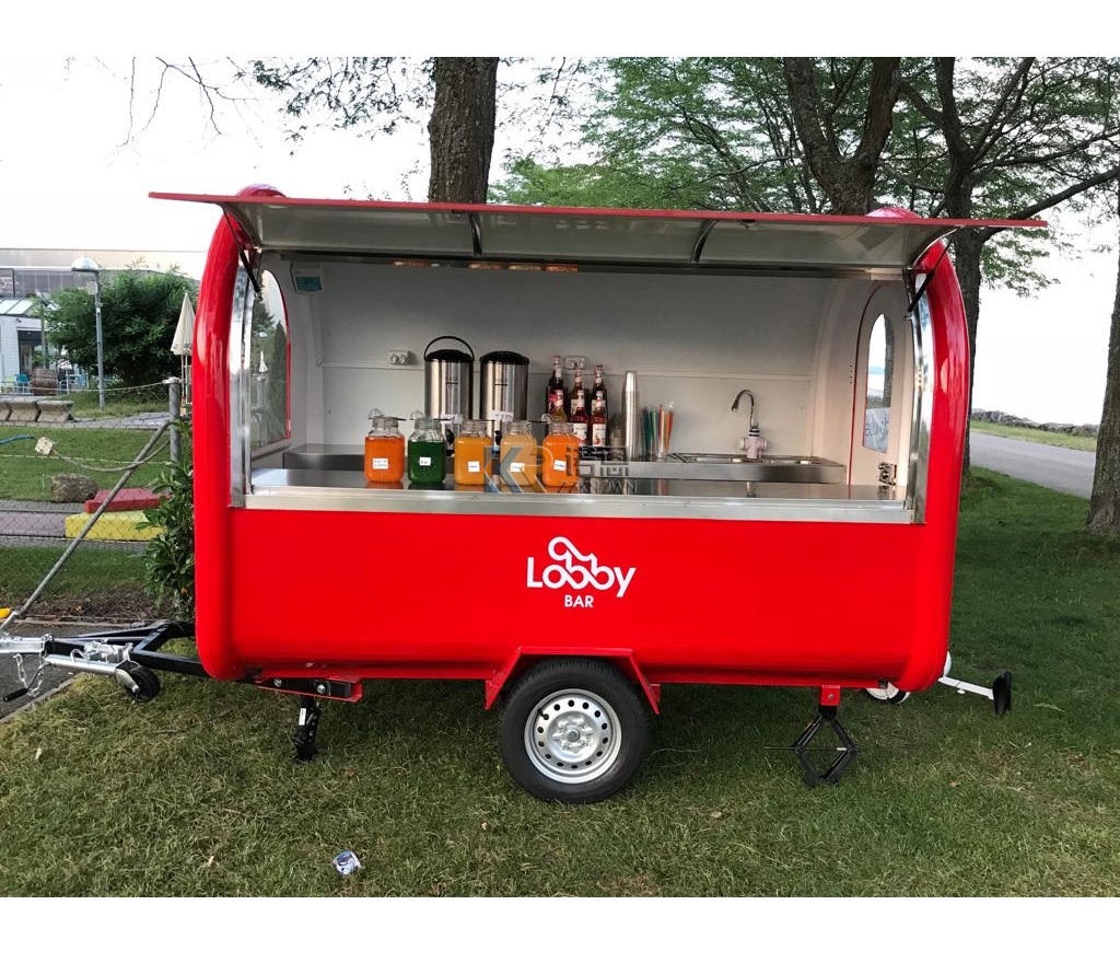 Hot Dog Vending Cart - Outdoor Mobile Hot Dog Fast Food