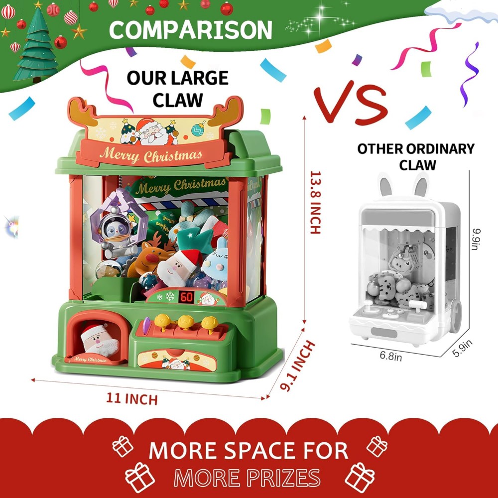 Christmas Claw Machine For Kid - огляд і ціна Arcade Games Vending