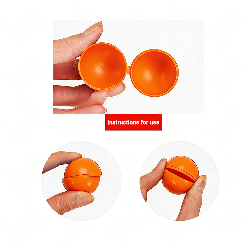 100-500Pcs 4CM Orange Plastic  - огляд і ціна Open Vending Machine