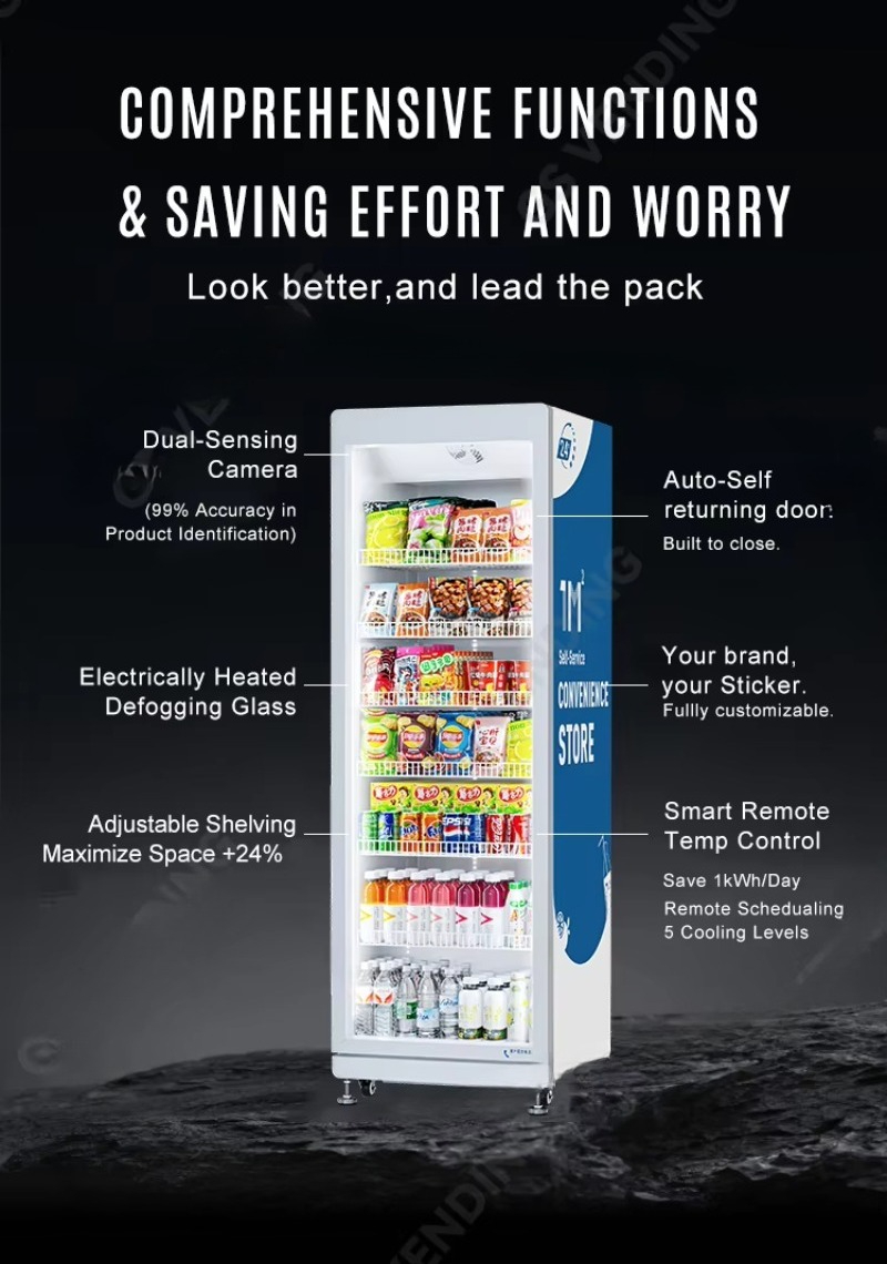 FOODLINE Customized Vending AI - огляд і ціна Open Vending Machine