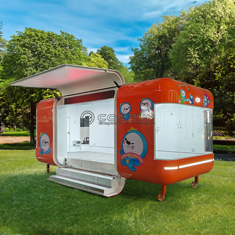 Street Mobile Food Trailer Piz - огляд і ціна Hot Dog Vending Cart